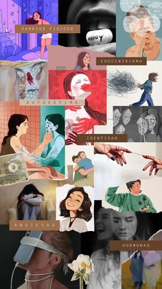 Ilustración sobre salud mental adolescente